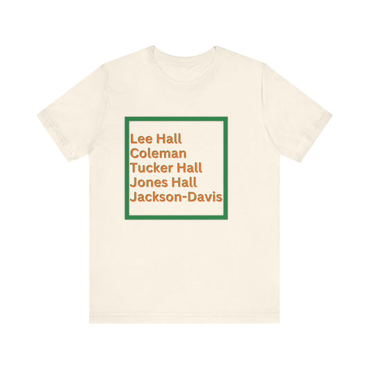 FAMU Buildings Unisex Jersey Short Sleeve Tee