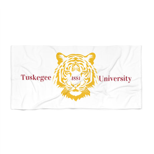 TU WHT Beach Towel