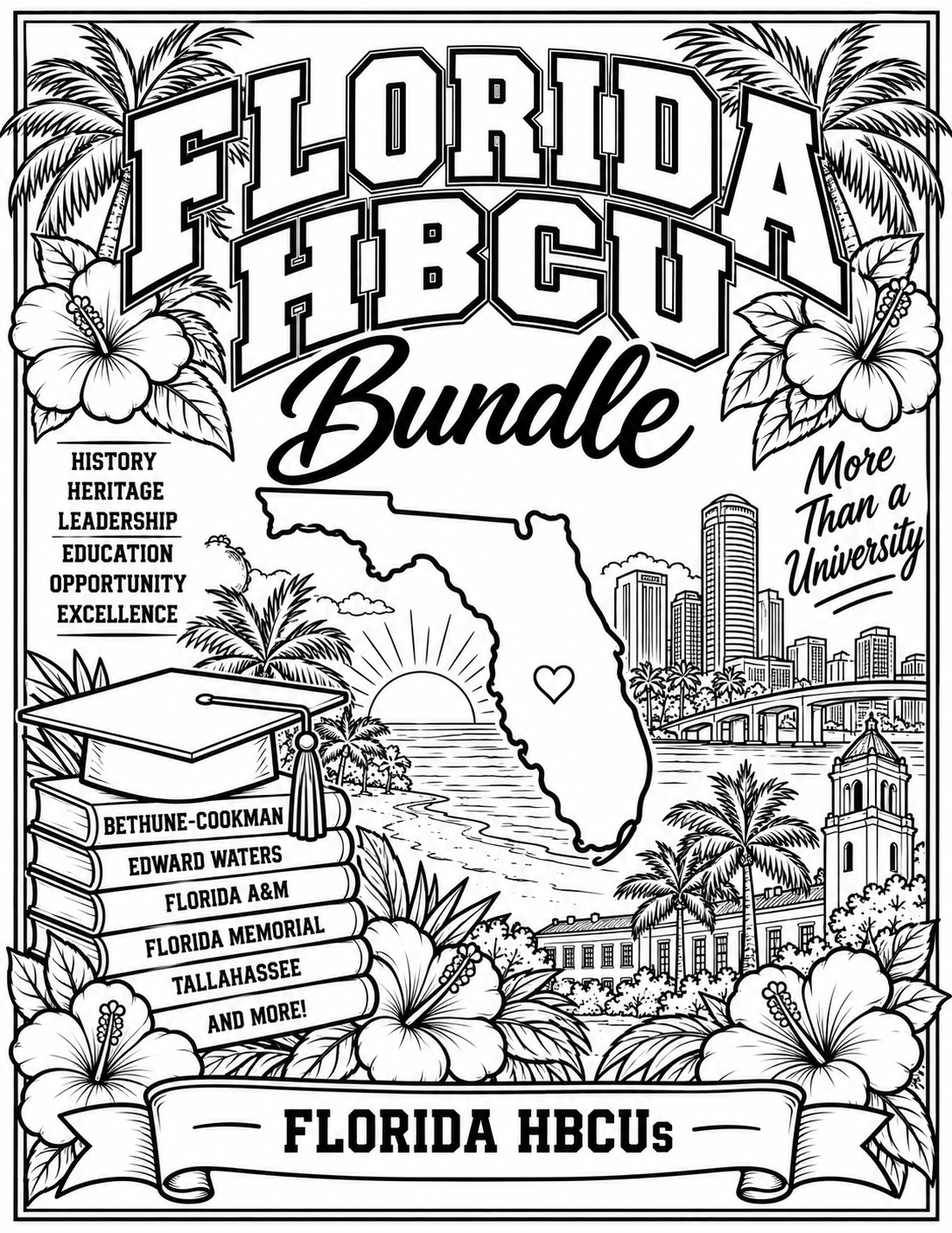 Florida HBCU Coloring Bundle