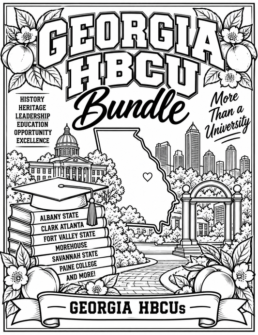 Georgia HBCU Coloring Bundle