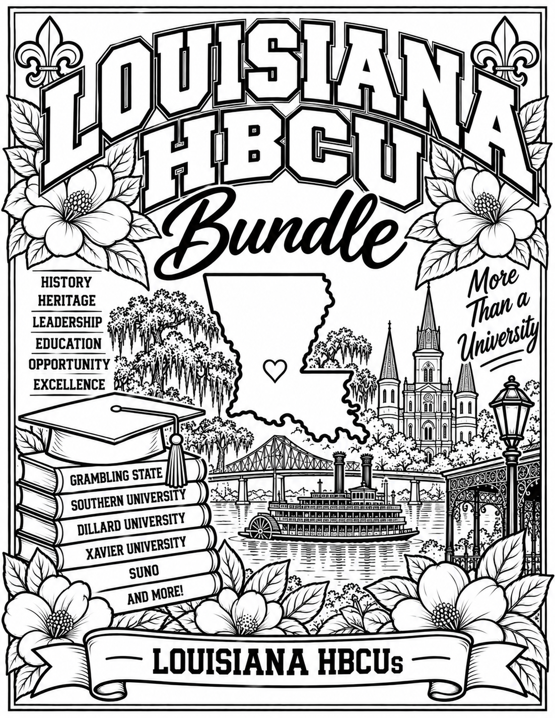 Louisiana HBCU Bundle