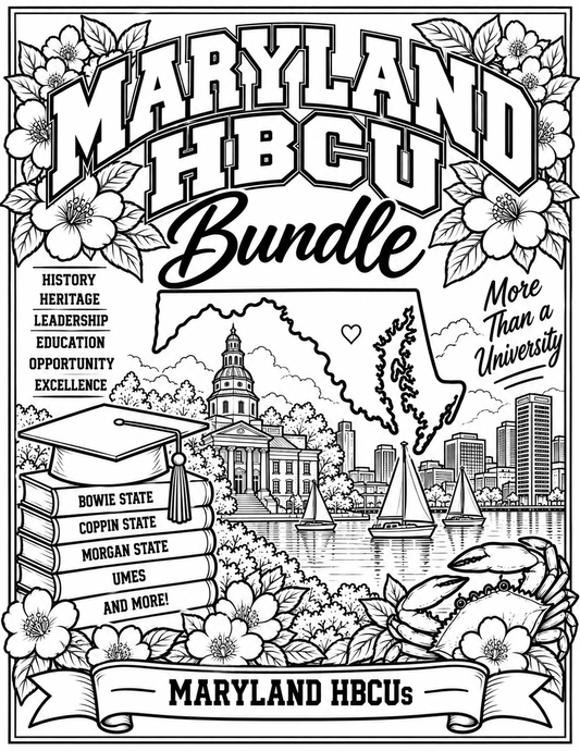 Maryland HBCU Coloring Bundle